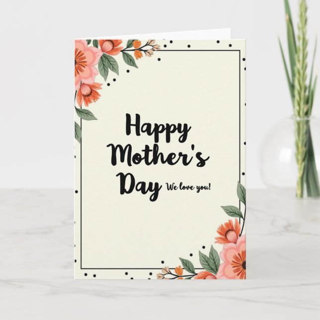 Ornate Mothers Day Card (Front)
