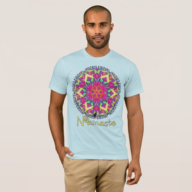 Ornate Namaste Kaleidoscope T-shirt (Front Full)