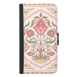Ornate Oriental: Floral Stylish Design. Samsung Galaxy S5 Wallet Case