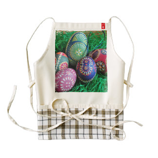 Ornate Painted Easter Eggs Zazzle HEART Apron