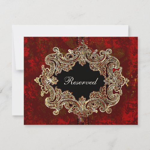 Ornate Party Table Seating Card