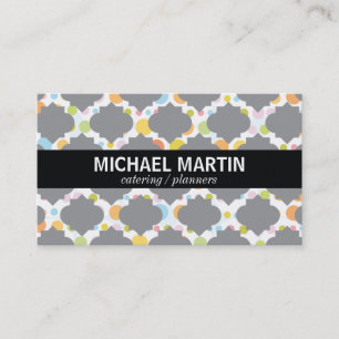 Ornate Pattern (gray)   Festive Business Card