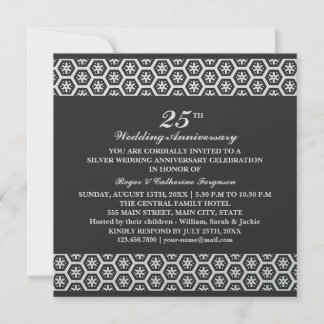 Ornate Pattern Wedding Anniversary Invitation