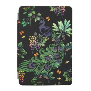 Ornate Peacock and Vintage Floral iPad Mini Cover