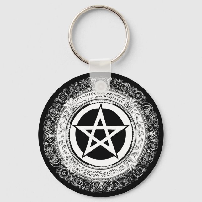 Ornate Pentacle Keychain (Front)