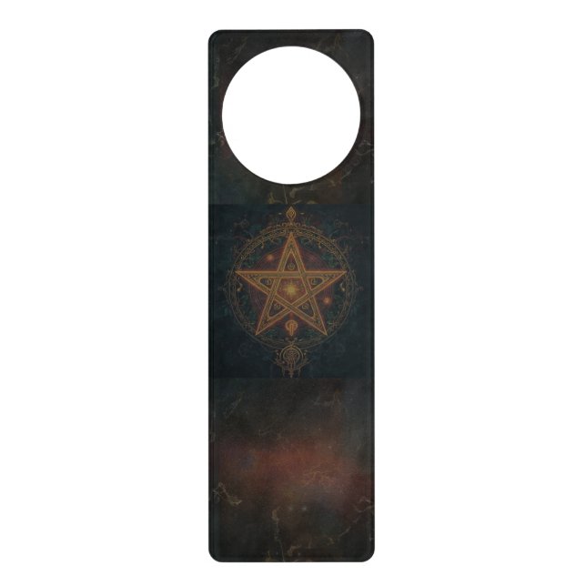 Ornate Pentagram  Door Hanger (Front)