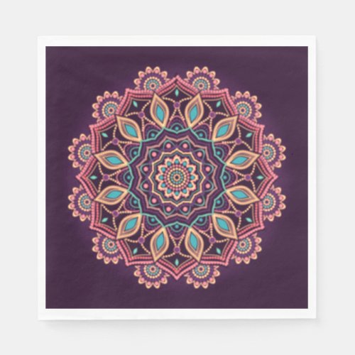 Ornate Petunia HHM Party Napkins