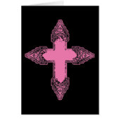 Ornate Pink Gothic Cross (Front)