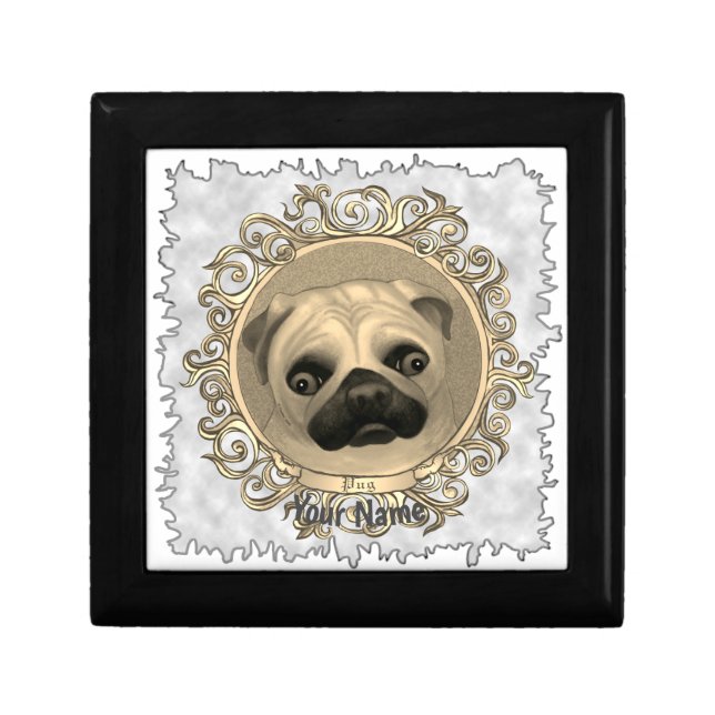 Ornate Pug Gift Box (Front)