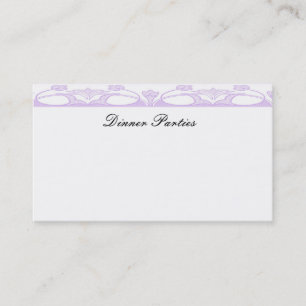 Ornate Purple Business Card