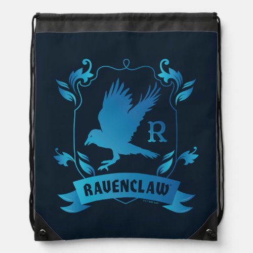 Ornate RAVENCLAW House Crest Drawstring Bag