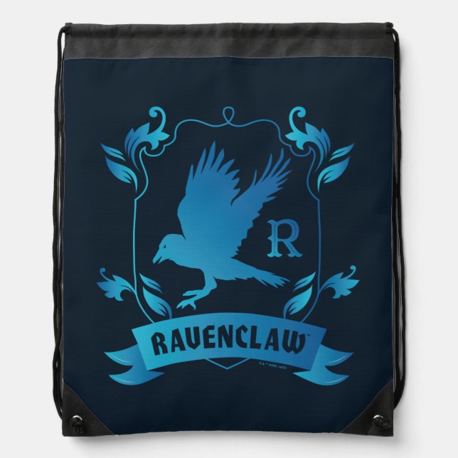 Ornate RAVENCLAW™ House Crest Drawstring Bag (Front)