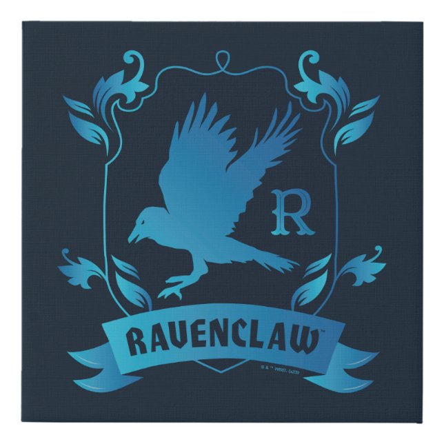 Ornate RAVENCLAW™ House Crest Faux Canvas Print (Front)