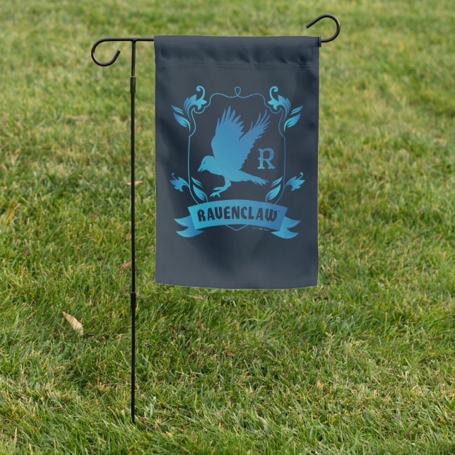 Ornate RAVENCLAW™ House Crest Garden Flag (In SItu)