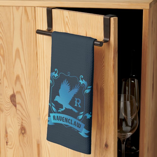 Ornate RAVENCLAW™ House Crest Kitchen Towel (Thirds Fold)