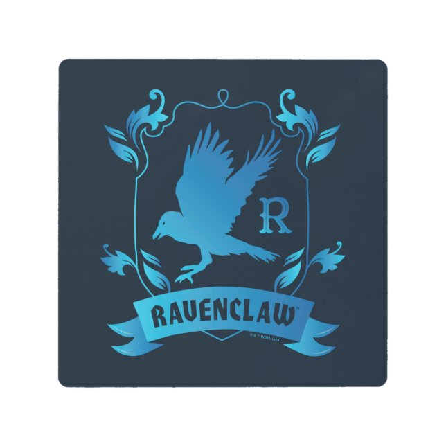 Ornate RAVENCLAW™ House Crest Metal Print (Front)