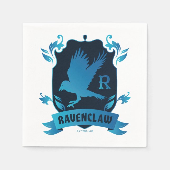 Ornate RAVENCLAW™ House Crest Napkins (Front)