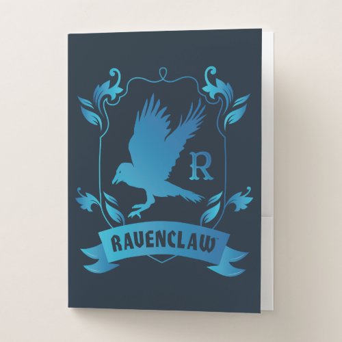 Ornate RAVENCLAW House Crest Pocket Folder