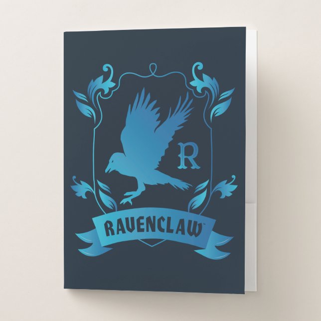 Ornate RAVENCLAW™ House Crest Pocket Folder (Front)