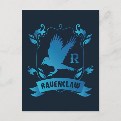 Ornate RAVENCLAW House Crest Postcard