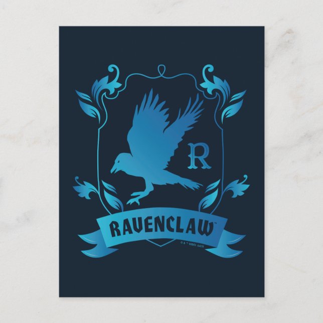 Ornate RAVENCLAW™ House Crest Postcard (Front)