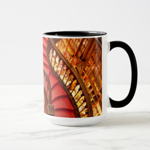 Ornate red stairway Portugal Mug