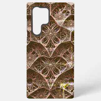 Ornate Rose Gold & Bronze Art Deco Fractal Samsung Galaxy S22 Ultra Case