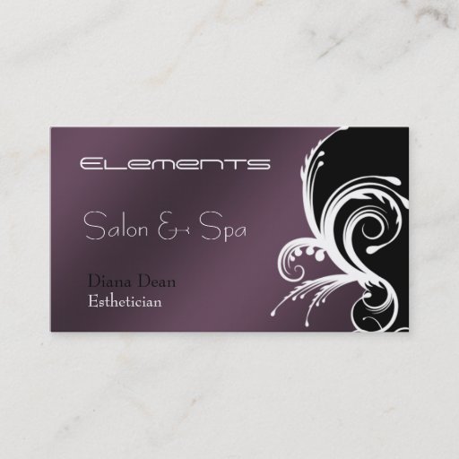 Customizable Ornate Salon Business Card