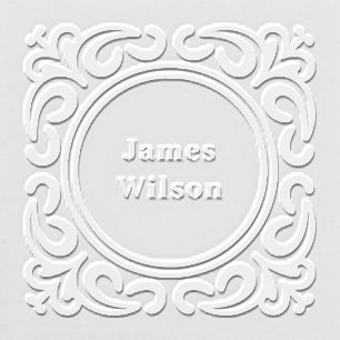 Ornate Scroll Square Frame Embosser