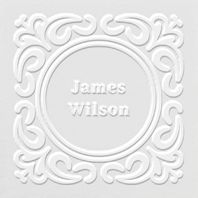 Ornate Scroll Square Frame Embosser (Design)