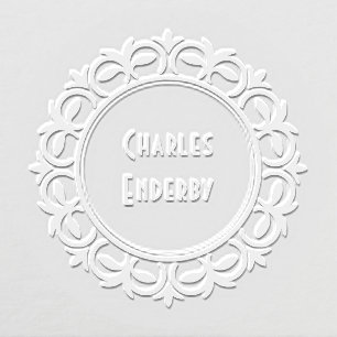 Ornate Scrollwork Name Embosser
