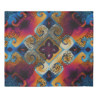 Ornate seamless texture background. Diagonal waves Duvet Cover