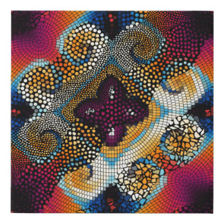 Ornate seamless texture background. Diagonal waves Faux Canvas Print