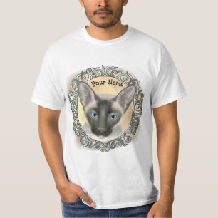 Ornate Siamese Cat T-Shirt