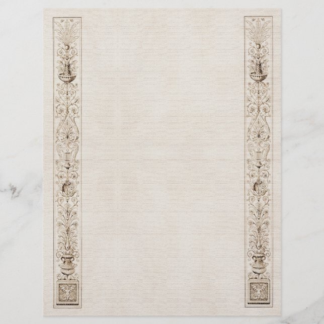Ornate Side Border Letterhead (Front)