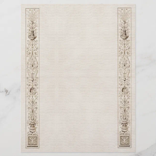 ornate-side-border-letterhead-zazzle