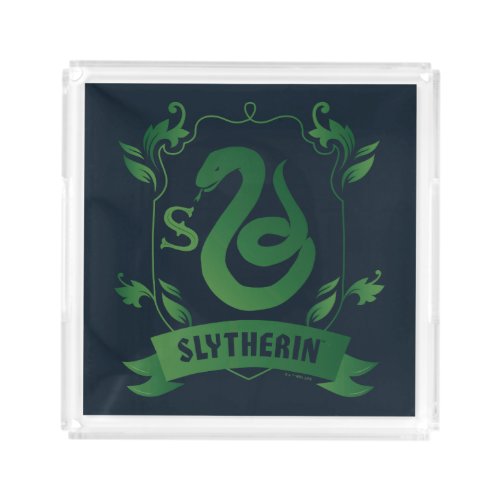 Ornate SLYTHERINâ House Crest Acrylic Tray