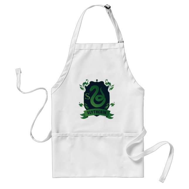 Ornate SLYTHERIN™ House Crest Adult Apron (Front)