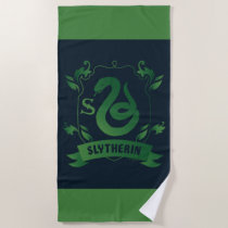 Ornate SLYTHERIN™ House Crest Beach Towel