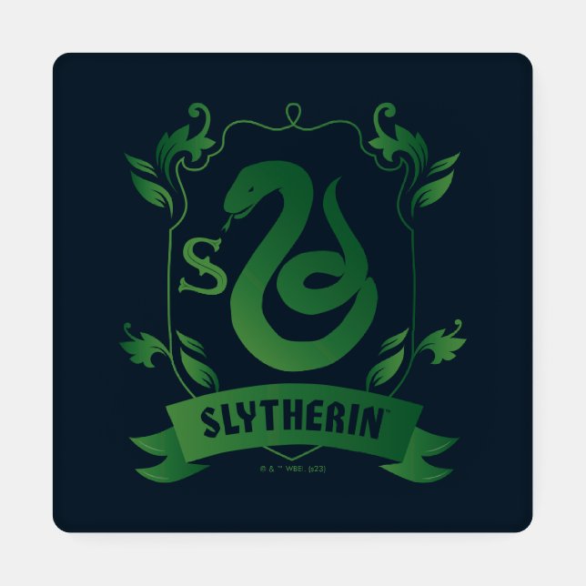 Ornate SLYTHERIN™ House Crest Coaster Set (Single)
