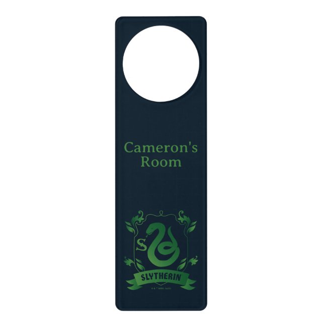Ornate SLYTHERIN™ House Crest Door Hanger (Front)