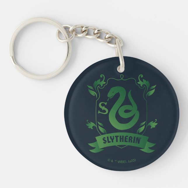 Ornate SLYTHERIN™ House Crest Keychain (Front)