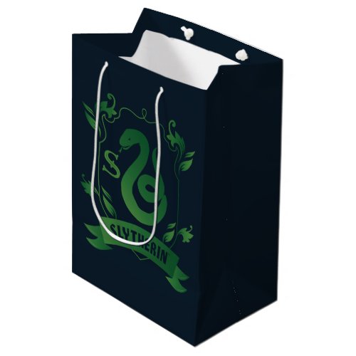 Ornate SLYTHERIN House Crest Medium Gift Bag