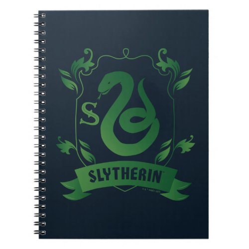 Ornate SLYTHERINâ House Crest Notebook