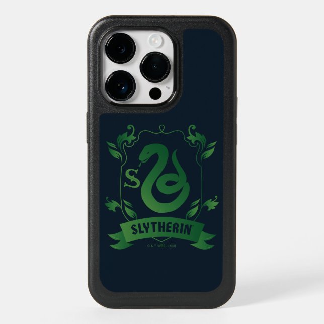 Ornate SLYTHERIN™ House Crest Otterbox iPhone Case (Back)