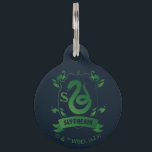 Ornate SLYTHERIN™ House Crest Pet ID Tag<br><div class="desc">HARRY POTTER™ | Check out this ornate SLYTHERIN™ House Crest in green with snake silhouette!</div>