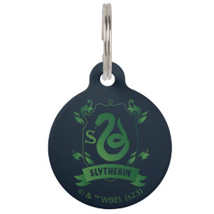 Ornate SLYTHERIN™ House Crest Pet ID Tag