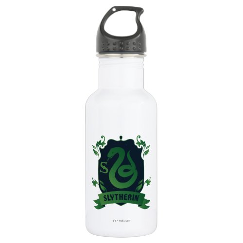 Ornate SLYTHERINâ House Crest Stainless Steel Water Bottle