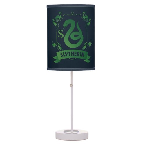 Ornate SLYTHERIN House Crest Table Lamp