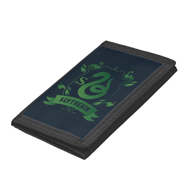 Ornate SLYTHERIN™ House Crest Trifold Wallet (Bottom)